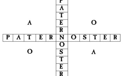 crucigrama en un libro parroquial