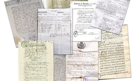 documentos y recuerdos familiares