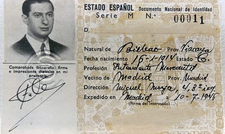 Boceto de pruebas del primer DNI